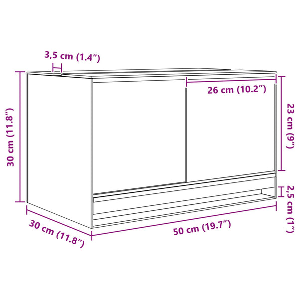 Terrarium mit Speicher Transparent 50x30x30cm