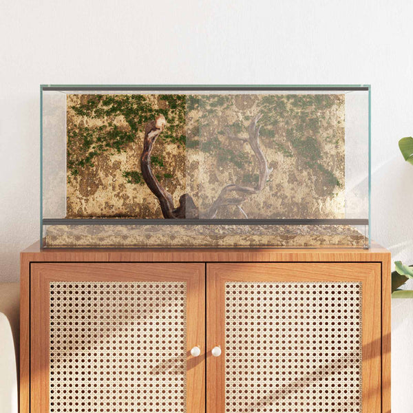 Glas Terrarium mit Stauraum 80x40x40cm