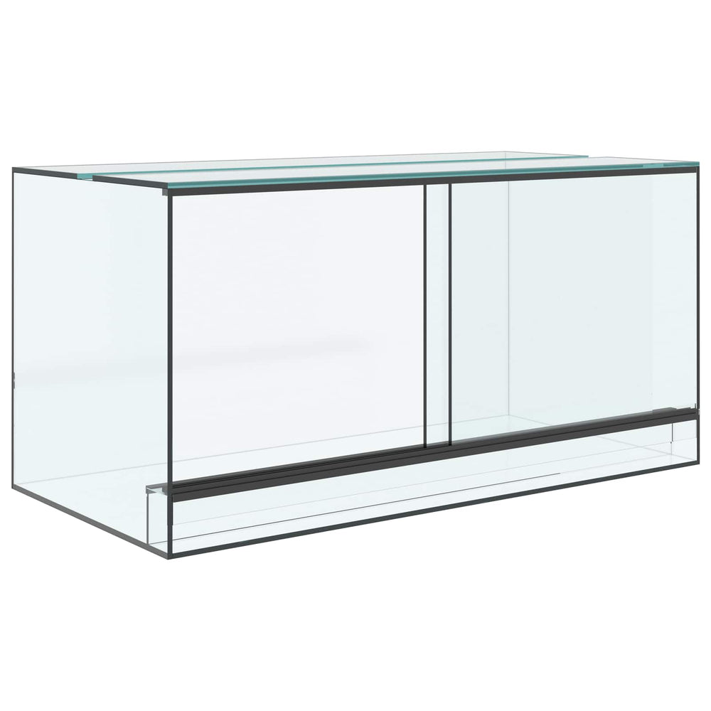 Glas Terrarium mit Stauraum 80x40x40cm