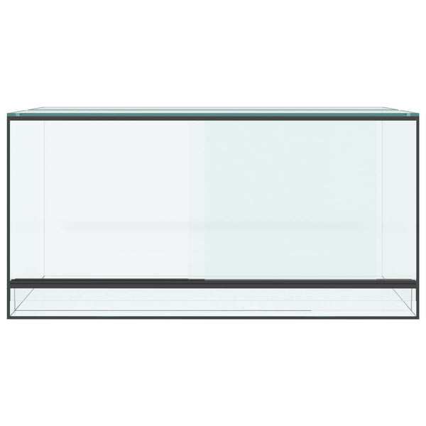 Glas Terrarium mit Stauraum 80x40x40cm