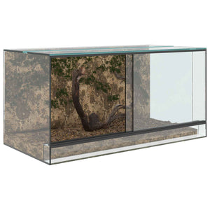 Glas Terrarium mit Stauraum 80x40x40cm