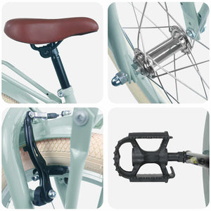 22 Zoll Kinderfahrrad Hellgrün 7-12 Jahre