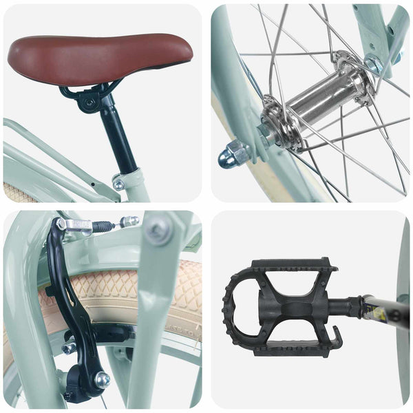 22 Zoll Kinderfahrrad Hellgrün 7-12 Jahre