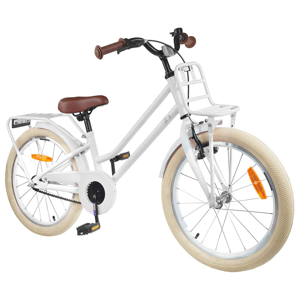 18 Zoll Kinderfahrrad, 5-7 Jahre, Weiß