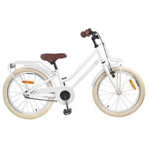 18 Zoll Kinderfahrrad, 5-7 Jahre, Weiß