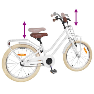 22 Zoll Kinderfahrrad für 7-12 Jahre - Weiß