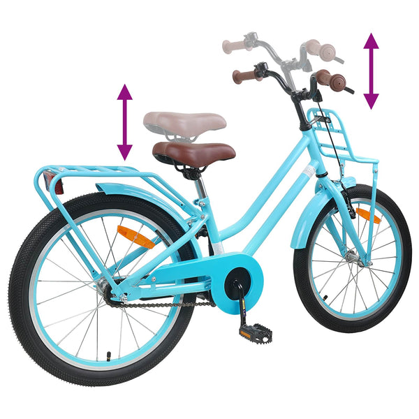 18 Zoll Kinderfahrrad Himmelblau für 5-7 Jährige