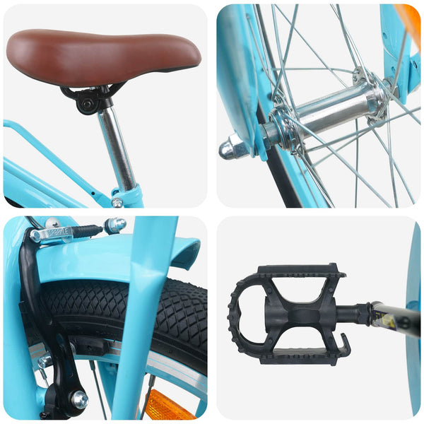 20 Zoll Kinderfahrrad Himmelblau, 6-11 Jahre