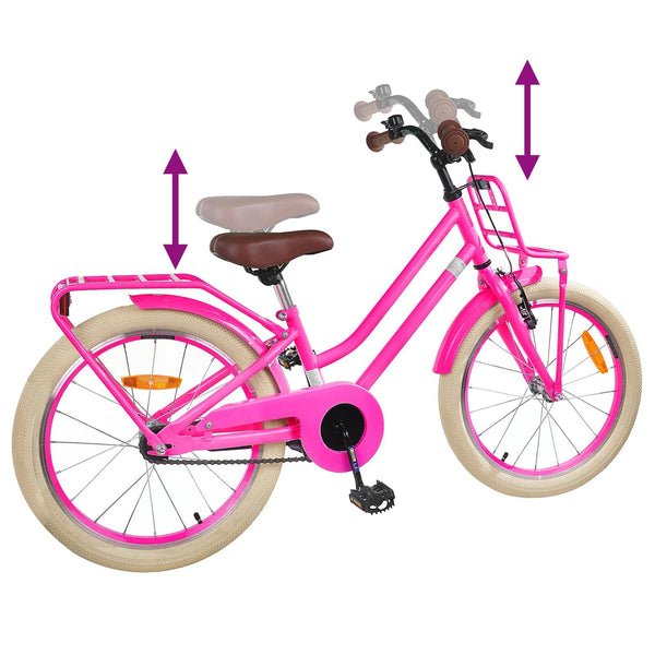 20 Zoll Kinderfahrrad Dunkelrosa