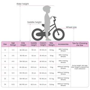 22 Zoll Kinderfahrrad Dunkelrosa 7-12 Jahre