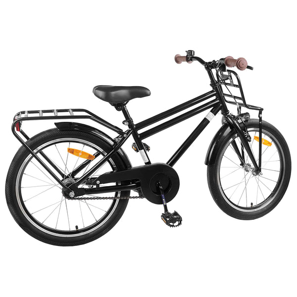 18 Zoll Kinderfahrrad, Schwarz, 5-7 Jahre