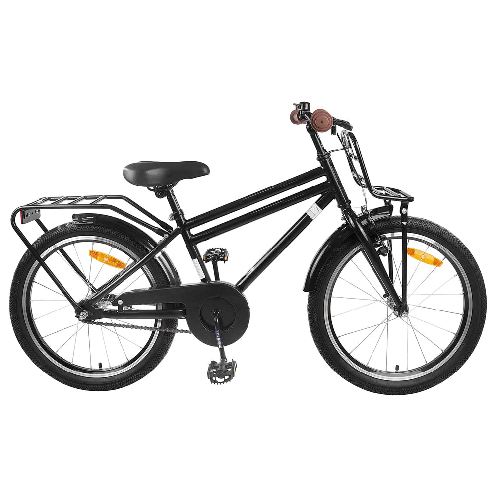 18 Zoll Kinderfahrrad, Schwarz, 5-7 Jahre