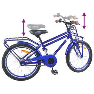 Kinderfahrrad 18 Zoll, 5-7 Jahre, Dunkelblau