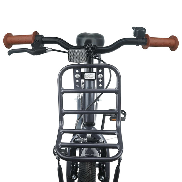 Kinderfahrrad 18 Zoll Dunkelgrau 5-7 Jahre