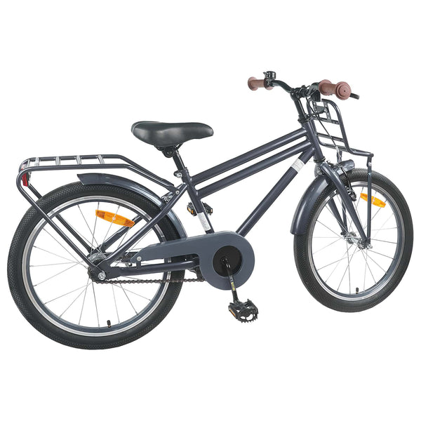 Kinderfahrrad 18 Zoll Dunkelgrau 5-7 Jahre