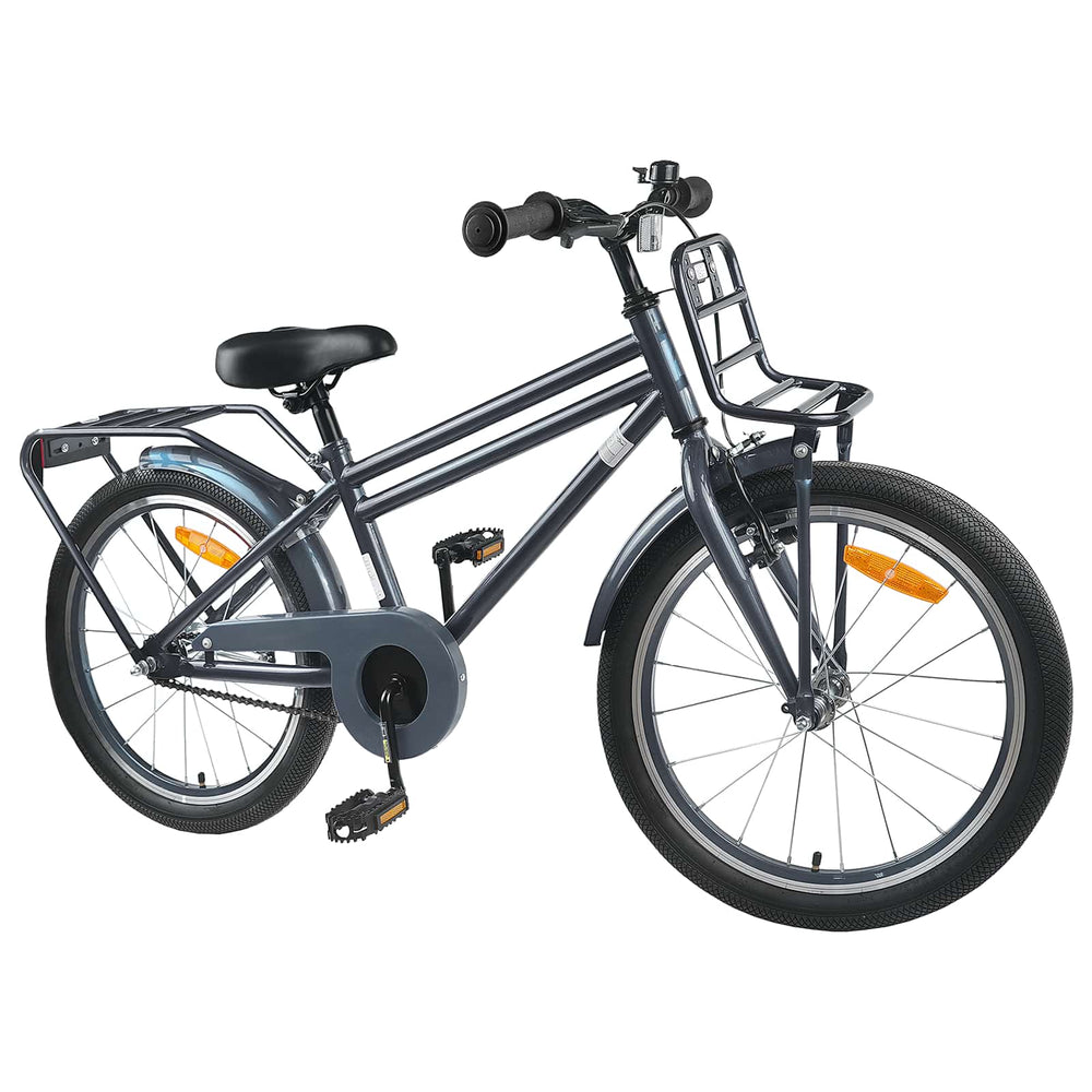 vidaXL Vélo pour enfants 20 pouces pour 6-11 ans Gris foncé