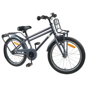 Kinderfahrrad 20 Zoll Dunkelgrau, 6-11 Jahre