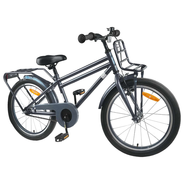 Kinderfahrrad 20 Zoll Dunkelgrau, 6-11 Jahre
