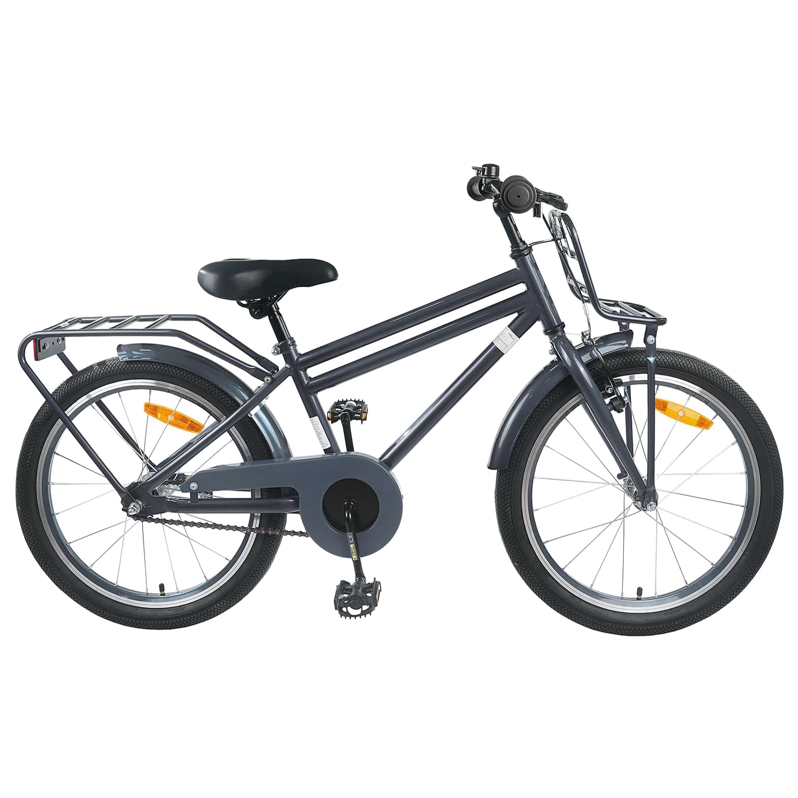 Kinderfahrrad 20 Zoll Dunkelgrau, 6-11 Jahre