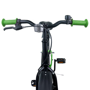 vidaXL Vélo enfant 18 pouces pour 5-7 ans Bleu Noir