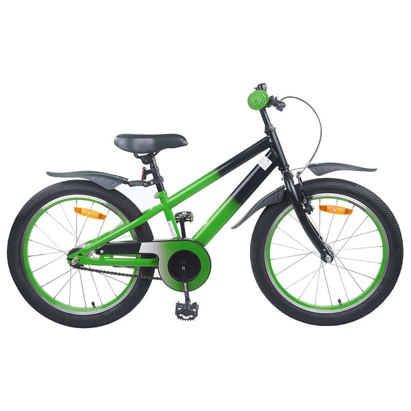 vidaXL Vélo enfant 18 pouces pour 5-7 ans Bleu Noir
