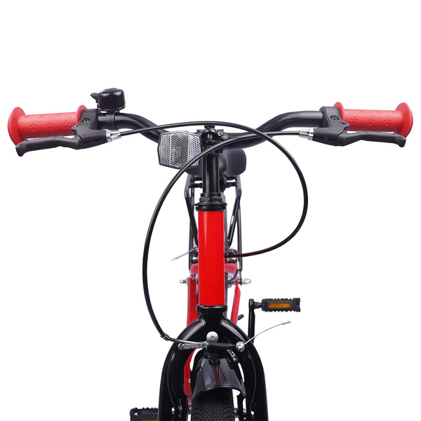 18 Zoll Kinderfahrrad Rot für 5-7 Jährige