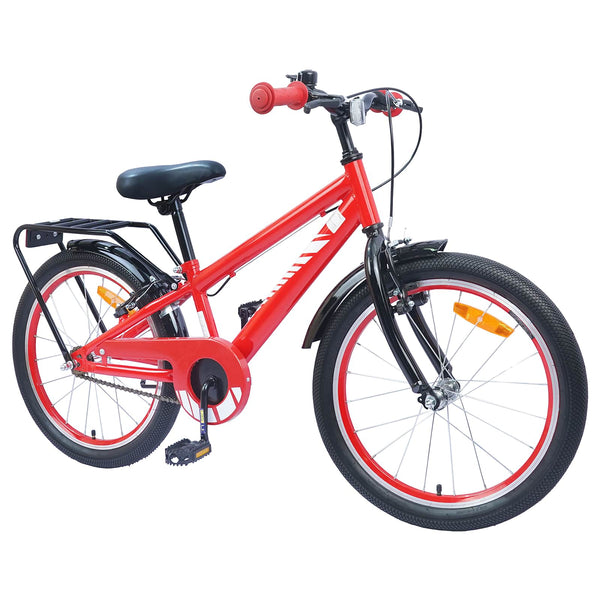 18 Zoll Kinderfahrrad Rot für 5-7 Jährige