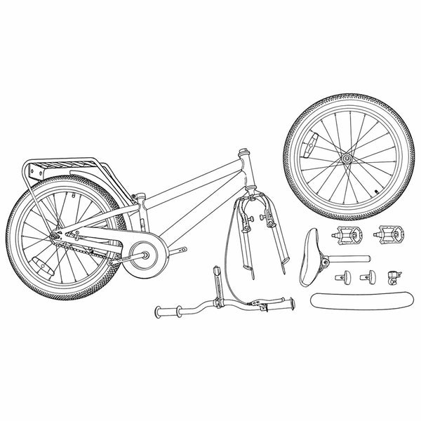 18 Zoll Kinderfahrrad Rot für 5-7 Jährige