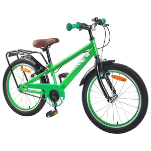 18 Zoll Kinderfahrrad Grün, 5-7 Jahre