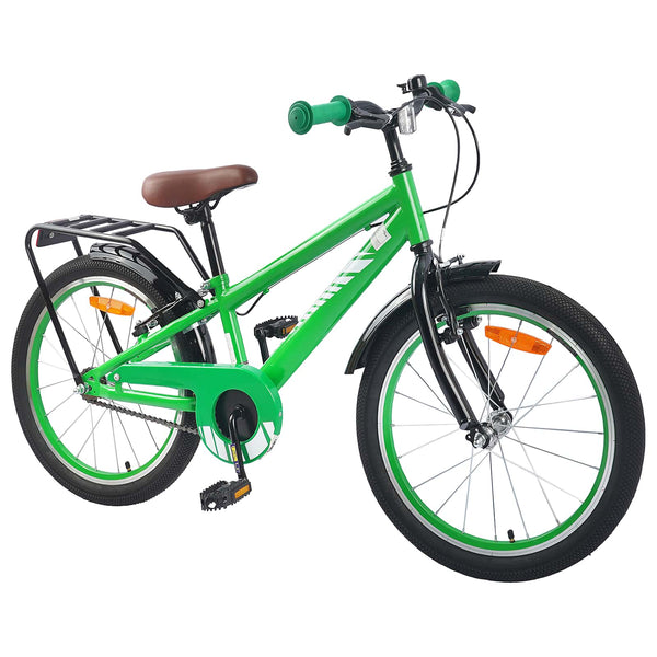 18 Zoll Kinderfahrrad Grün, 5-7 Jahre