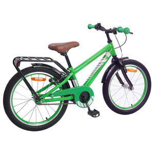 18 Zoll Kinderfahrrad Grün, 5-7 Jahre