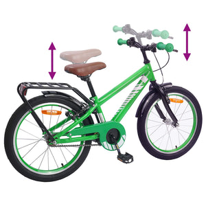 18 Zoll Kinderfahrrad Grün, 5-7 Jahre