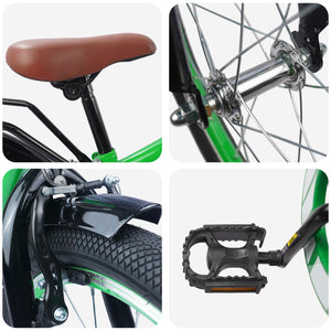 20 Zoll Kinderfahrrad Grün für 6-11 Jährige