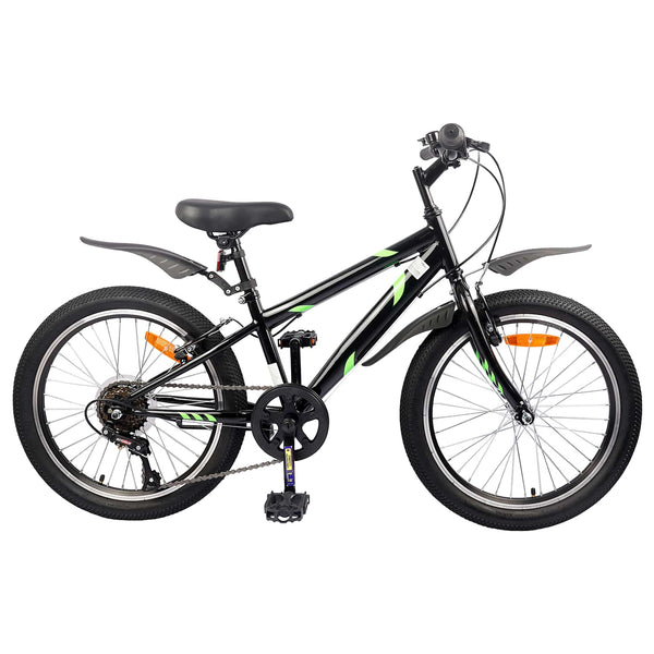 vidaXL Vélo Enfant 20 pouces 6 vitesses pour 6-11 ans Noir