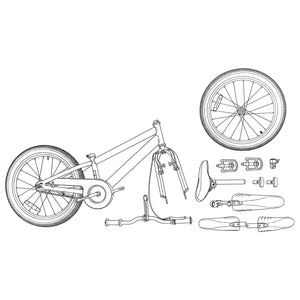 24 Zoll Kinderfahrrad 6-Gang Schwarz für 8-12 Jährige