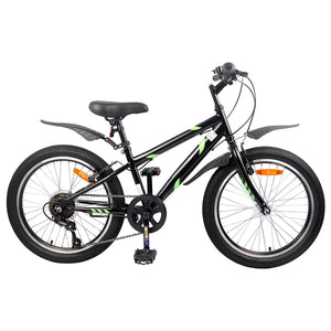 24 Zoll Kinderfahrrad 6-Gang Schwarz für 8-12 Jährige