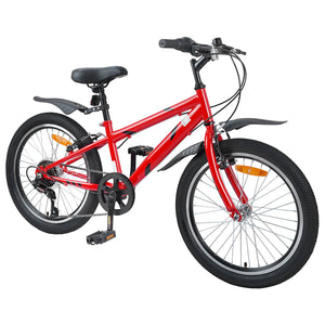 vidaXL Vélo enfant 20 pouces 6 vitesses pour 6-11 ans Rouge