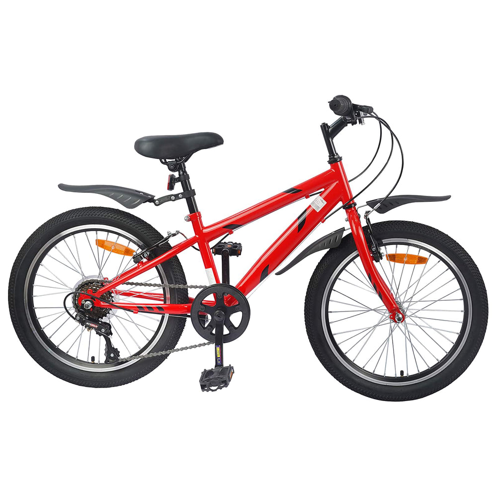 20 Zoll Kinderfahrrad, 6 Gänge, Rot