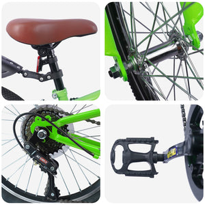 20 Zoll Kinderfahrrad 6-Gang Grün