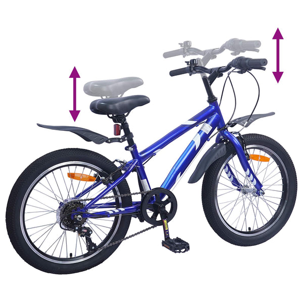 24 Zoll Kinderfahrrad 6-Gang Dunkelblau