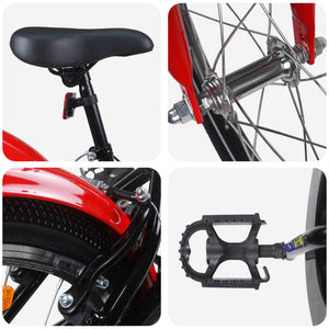 18 Zoll Kinderfahrrad Blau/Weiß für 5-7 Jahre