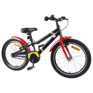 18 Zoll Kinderfahrrad Blau/Weiß für 5-7 Jahre