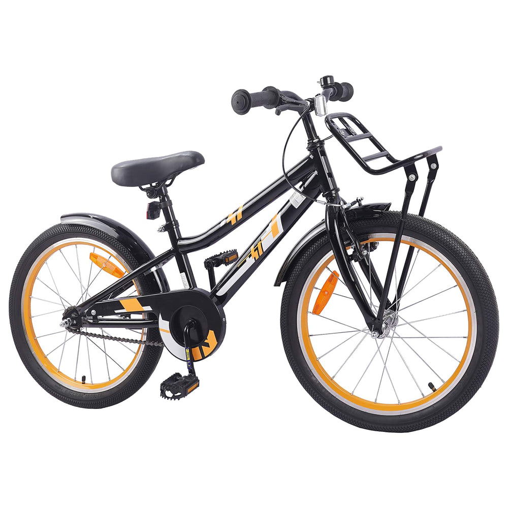 18 Zoll Kinderfahrrad Orange/Schwarz (5-7 Jahre)