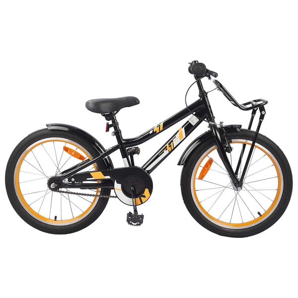 18 Zoll Kinderfahrrad Orange/Schwarz (5-7 Jahre)