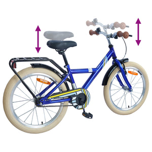 24 Zoll Kinderfahrrad Dunkelblau 8-12 Jahre