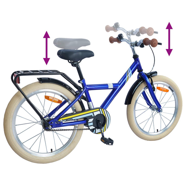 24 Zoll Kinderfahrrad Dunkelblau 8-12 Jahre