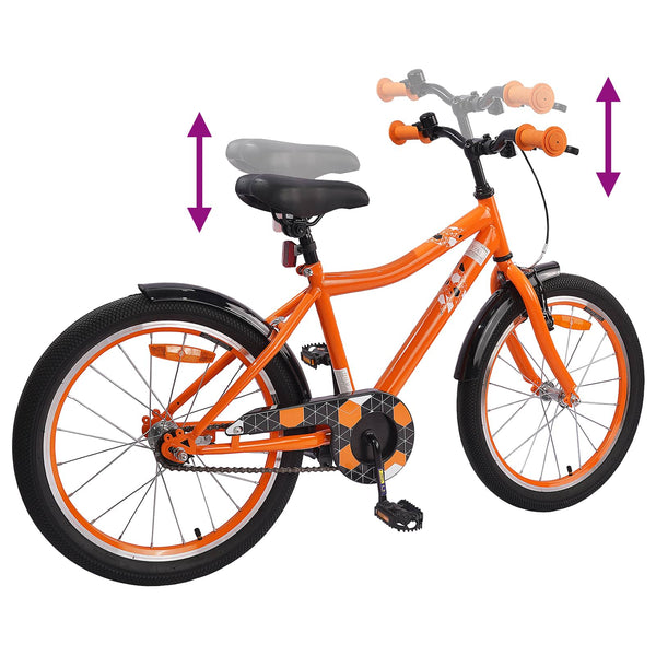 18 Zoll Kinderfahrrad Orange, 5-7 Jahre