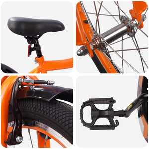 20 Zoll Kinderfahrrad Orange, 6-11 Jahre