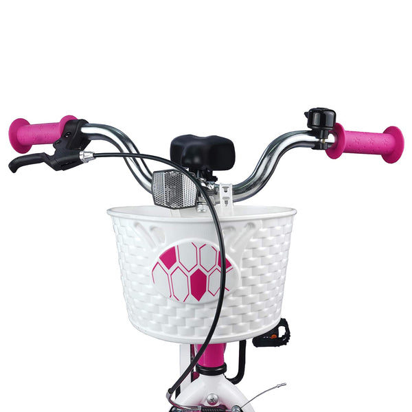 Kinderfahrrad 18 Zoll, 5-7 Jahre, Rosa