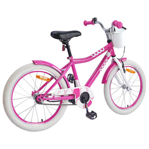 vidaXL Vélo enfant 20 pouces pour 6-11 ans rose